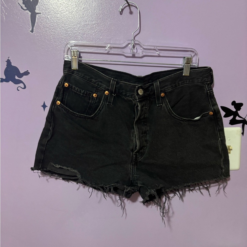 Levi's  501 Black button fly Jean Shorts for Women